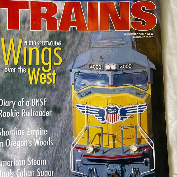 Trains Magazine September 2000 Vol 60 no 9 Railroad Enthusiast Book u California - Picture 2 of 10